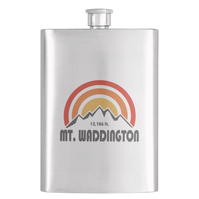 Mt. Waddington British Columbia Hip Flask (Front)
