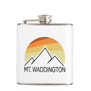 Mt. Waddington British Columbia Retro Hip Flask