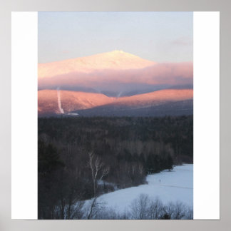 Mt Washington at sunset Poster