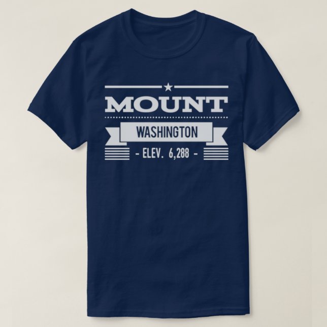 Mt Washington Elevation 6288 T-Shirt (Design Front)