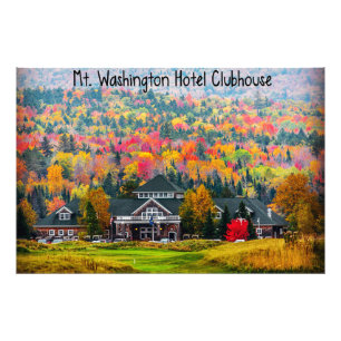 Mt. Washington Hotel Clubhouse in Autumn Photo Print