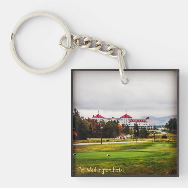 Mt. Washington Hotel in Autumn Acrylic Keychain (Front)