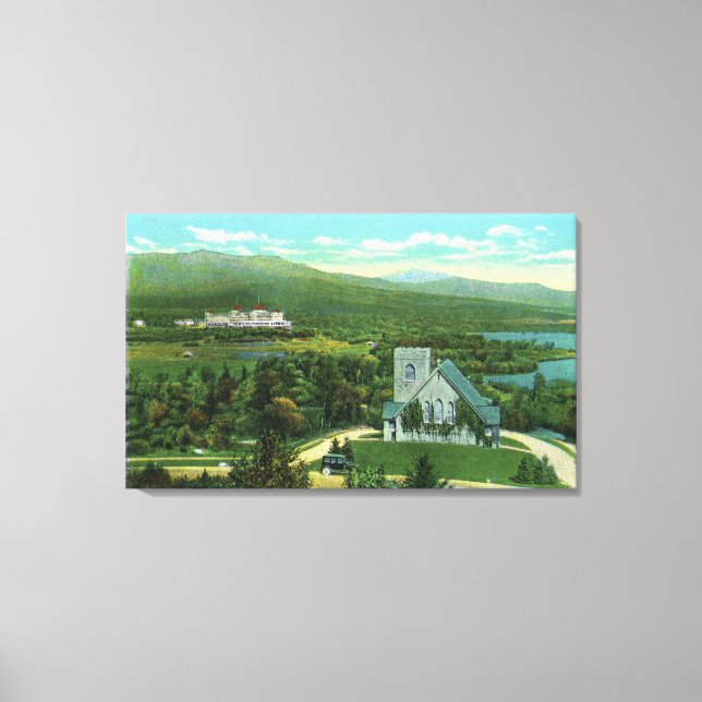 Mt Washington Hotel, Stickney Chapel View Canvas Print (Front)