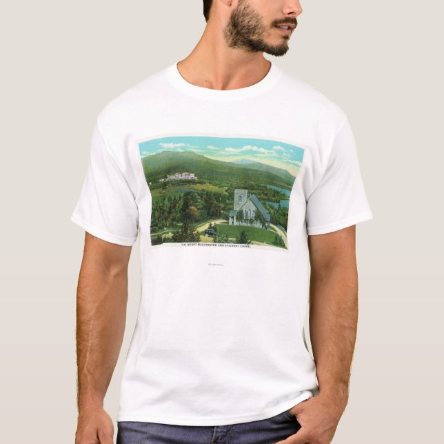 Mt Washington Hotel, Stickney Chapel View T-Shirt (Front)