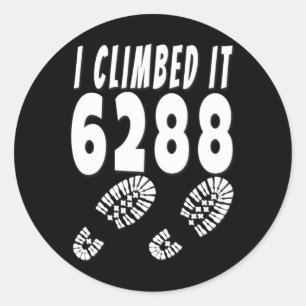 Mt Washington I Climbed It 6288 Mount Nh48 New Ham Classic Round Sticker