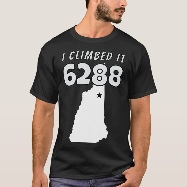 Mt Washington I Climbed It 6288 Mount NH48 New Ham T-Shirt (Front)