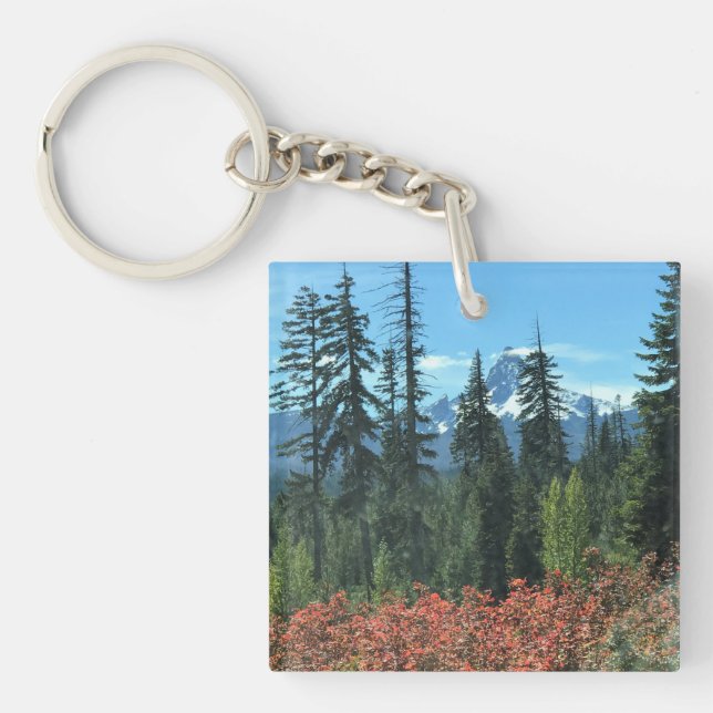 Mt. Washington in Autumn, Oregon Key Ring (Front)
