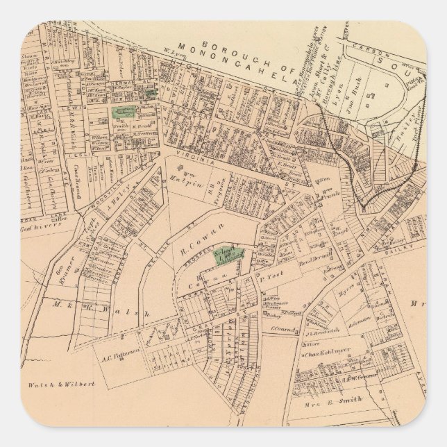 Mt Washington Square Sticker (Front)