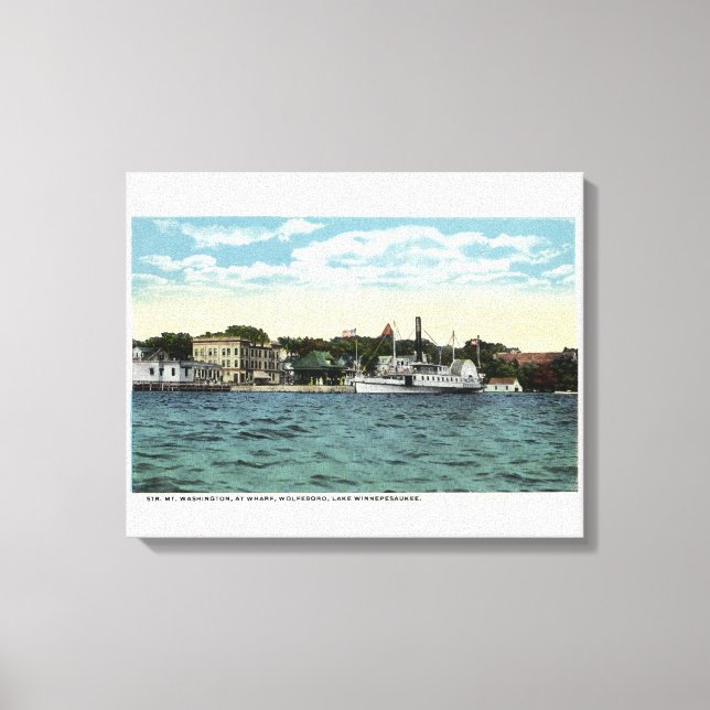 Mt. Washington Steamer at Wolfeboro Wharf Canvas Print (Front)