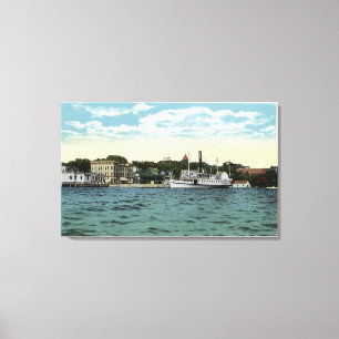 Mt. Washington Steamer at Wolfeboro Wharf Canvas Print
