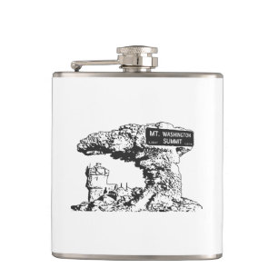 Mt. Washington Summit Sign Hip Flask