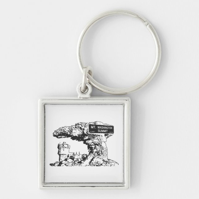 Mt. Washington Summit Sign Key Ring (Front)