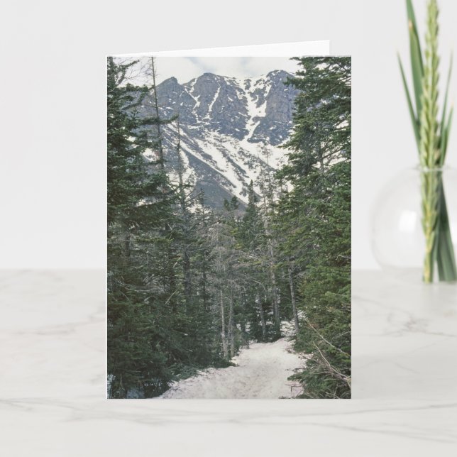 Mt Washington Trail View Holiday Card (Front)