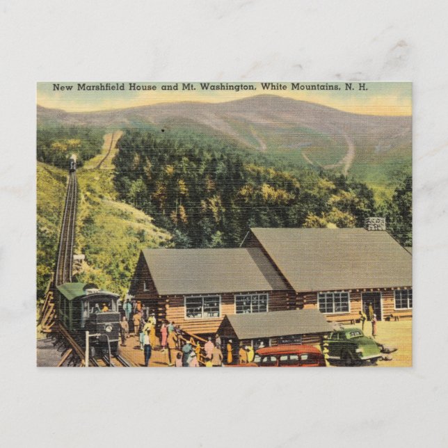 Mt. Washington, White Mountains, New Hampshire Postcard (Front)
