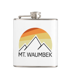 Mt. Waumbek New Hampshire Retro Hip Flask