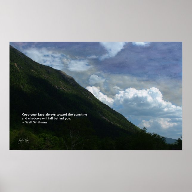 Mt Webster: Whitman quote poster (Front)