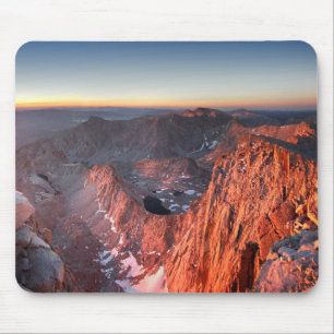 Mt Whitney and Pinnacles Sunrise - John Muir Trail Mouse Mat