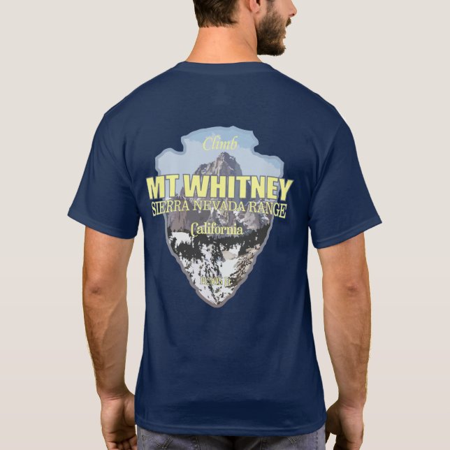Mt Whitney (arrowhead) T-Shirt (Back)