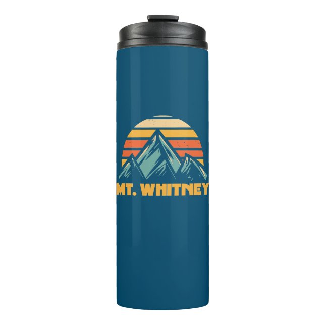 Mt. Whitney California Retro Turquoise Thermal Tumbler (Front)