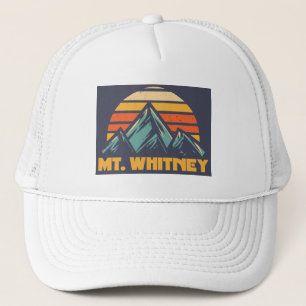Mt. Whitney California Retro Turquoise Trucker Hat