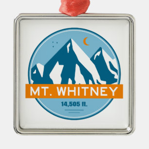 Mt. Whitney California Stars Moon Metal Tree Decoration