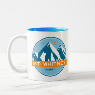 Mt. Whitney California Stars Moon Two-Tone Coffee Mug