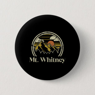 Mt. Whitney Mountains California Hiking Outdoors V 6 Cm Round Badge