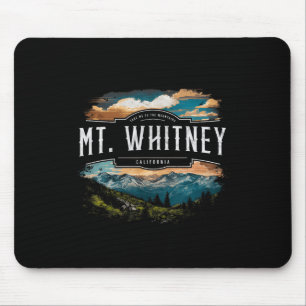 Mt. Whitney Mountains California Hiking Outdoors V Mouse Mat