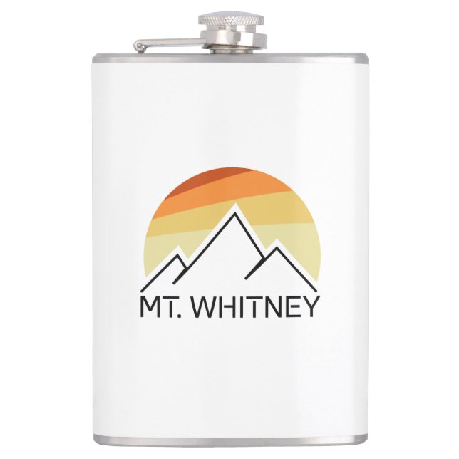 Mt. Whitney Retro Hip Flask (Front)
