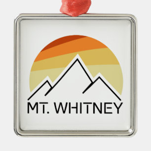 Mt. Whitney Retro Metal Tree Decoration