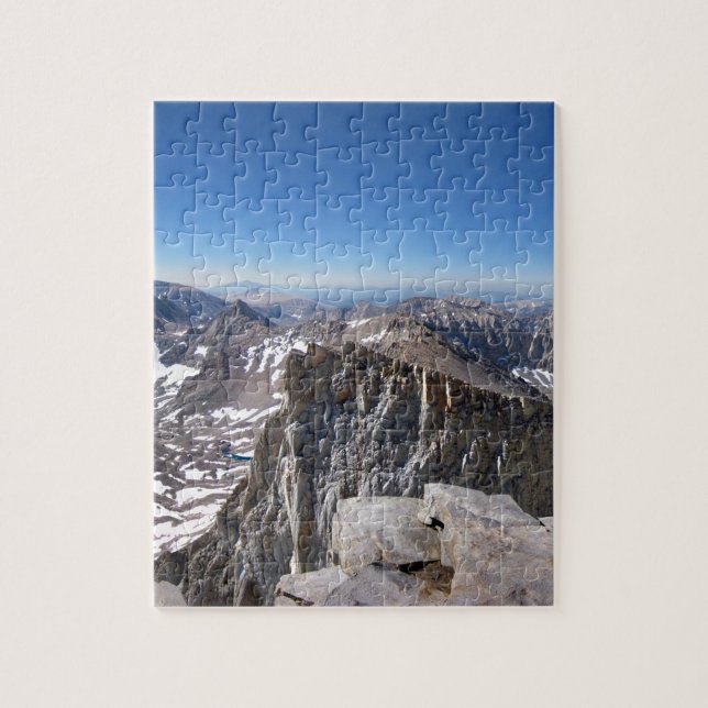 Mt Whitney Summit - John Muir Trail - Sierra Jigsaw Puzzle (Vertical)