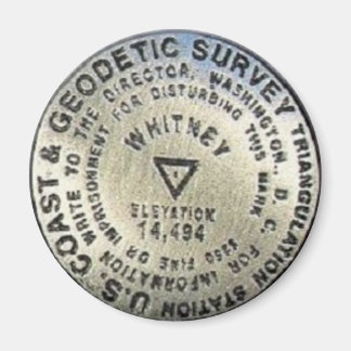 Mt. Whitney Summit Marker Magnet