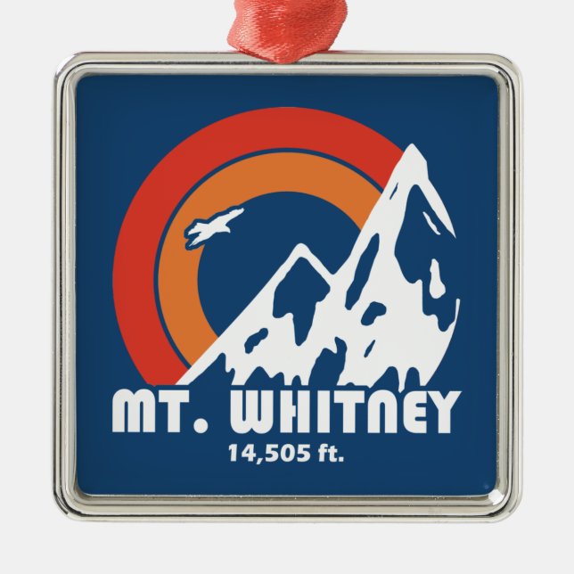 Mt. Whitney Sun Eagle Metal Tree Decoration (Front)
