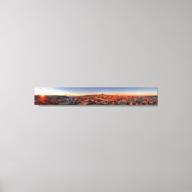 Mt Whitney Sunset Panorama - John Muir Trail Canvas Print (Front)