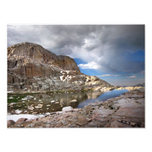 Mt Whitney Trail - Wotans Throne Over Trail Camp Photo Print