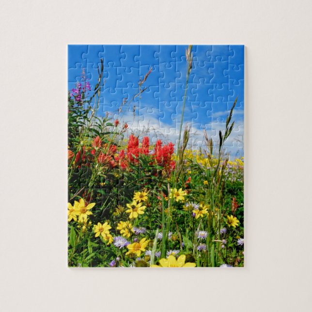 Mt. Wildflowers Jigsaw Puzzle (Vertical)