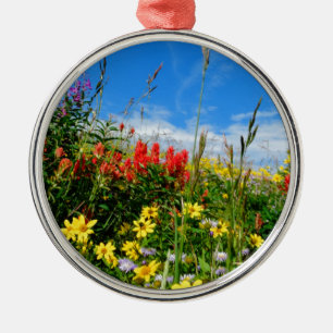 Mt. Wildflowers Metal Tree Decoration