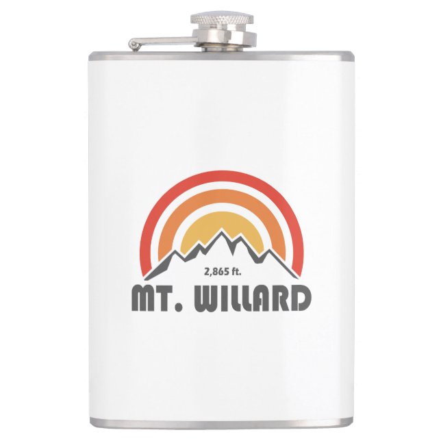 Mt. Willard New Hampshire Hip Flask (Front)