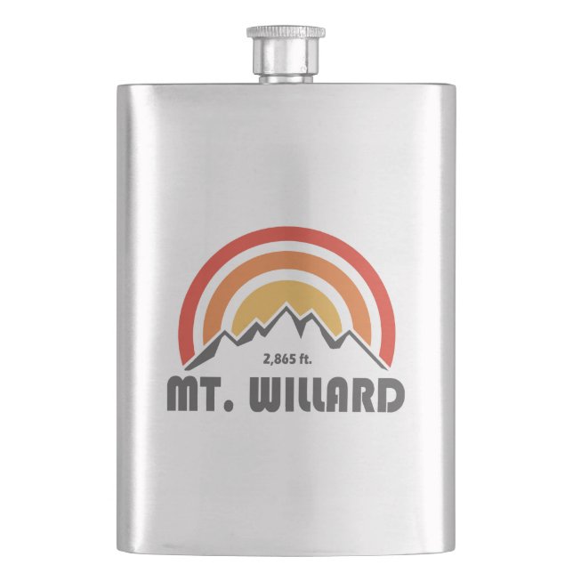 Mt. Willard New Hampshire Hip Flask (Front)