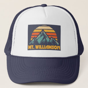 Mt. Williamson California Retro Turquoise Trucker Hat