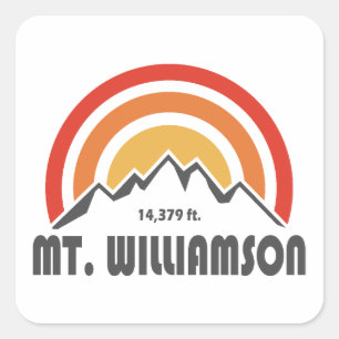 Mt. Williamson California Square Sticker