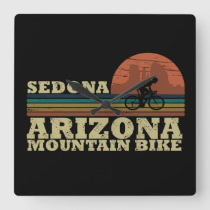 Mtb Az Sedona - Arizona Mountain Bike Square Wall Clock