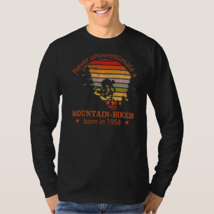 Mtb Bicycles Vintage 1958 Birthday Cycling Mountai T-Shirt
