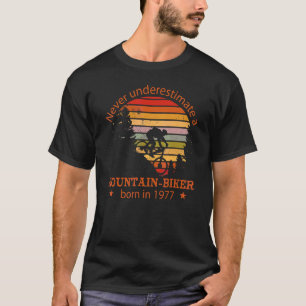 Mtb Bicycles Vintage 1977 Birthday Cycling Mountai T-Shirt
