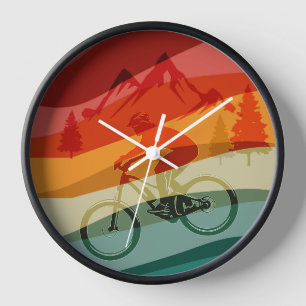 MTB bike retro vintage wall clock timer