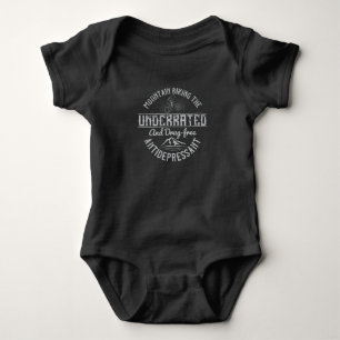 MTB Biking The Drug-free Antidepressant Baby Bodysuit