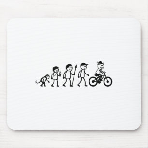 Mtb Cycling Bmx Stick-figure Biking Mountain-bike Mouse Mat