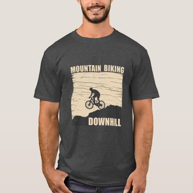 MTB Downhill Mountain Bike T-Shirt (Front)