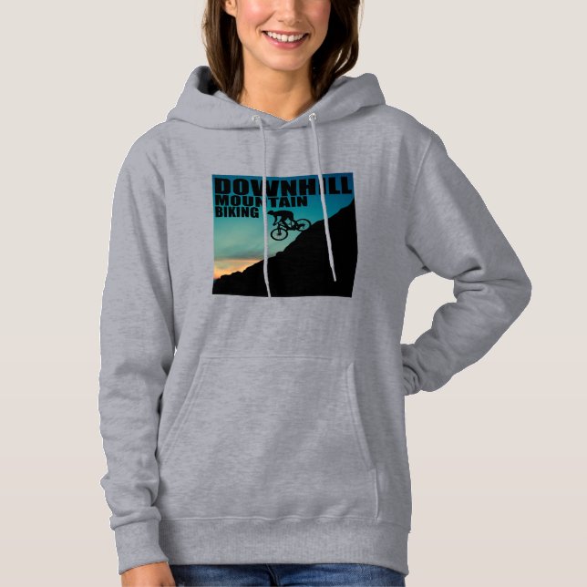 MTB Downhill Mountain Biking Hoodie (Front)