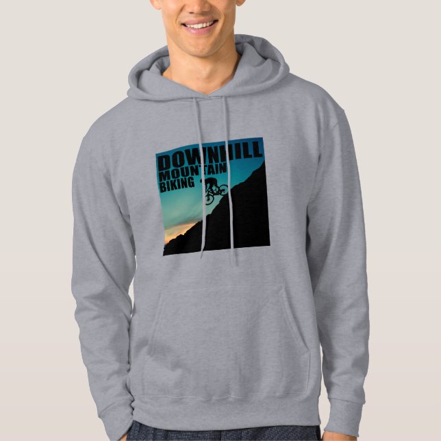 MTB Downhill Mountain Biking Hoodie (Front)